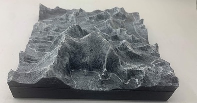 Everest painted terrain detail, sample 06