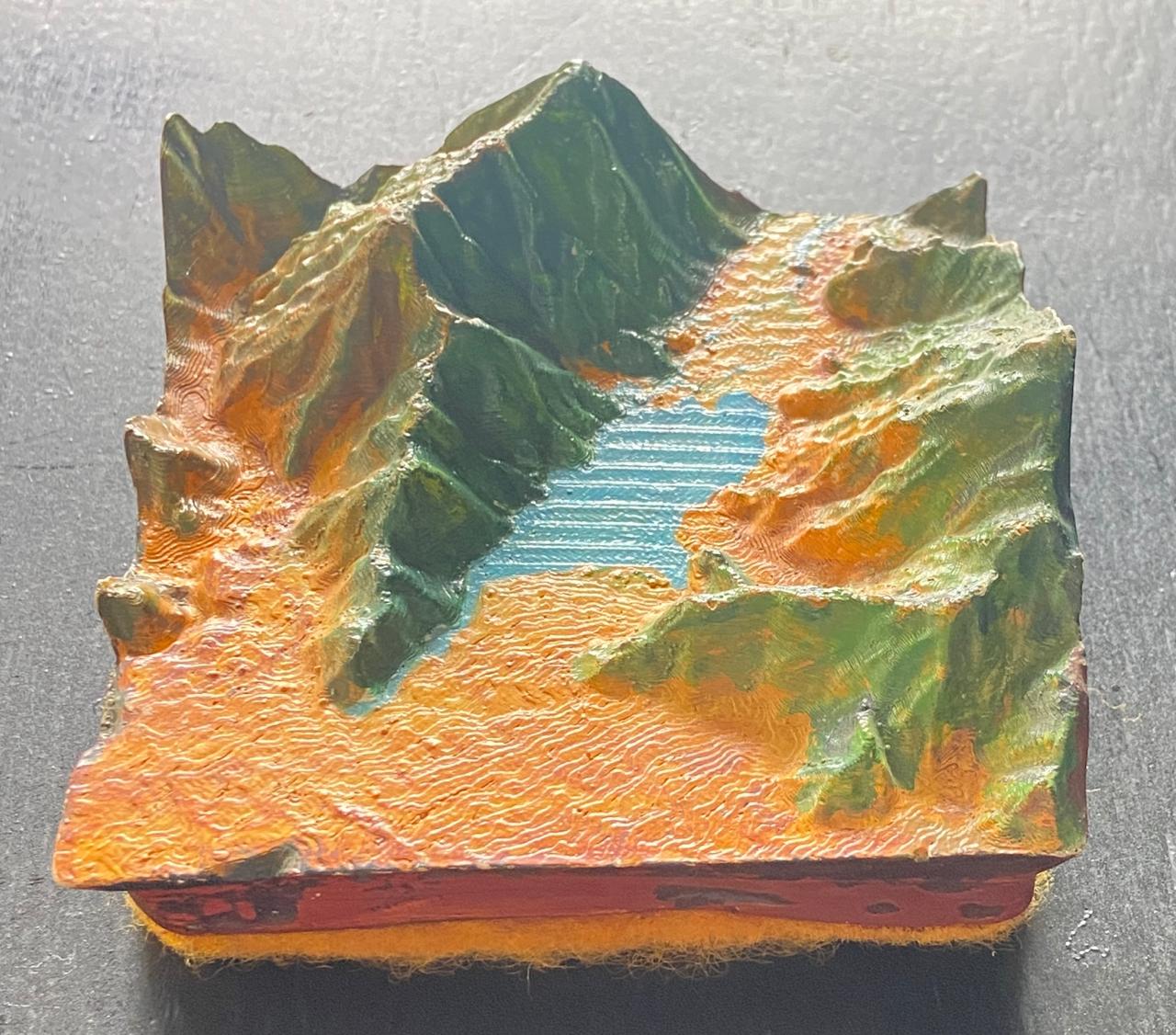 Machapuchare painted terrain, sample 11